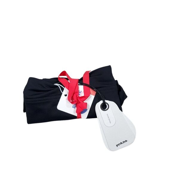 PrAna Black Summer Wave Bikini Swim Bottom Mid Rise Size Medium Swimwear - Picture 2 of 4